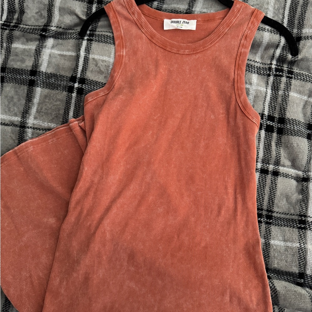 NWOT Double Zero Rust maxi dress